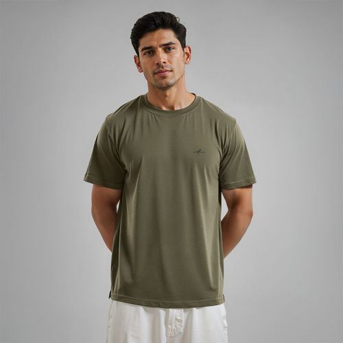Men's Cotton Jersey Roundneck Tshirt - Olive