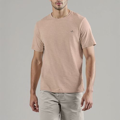 Men's Slub Jersey Roundneck Tshirt - Beige