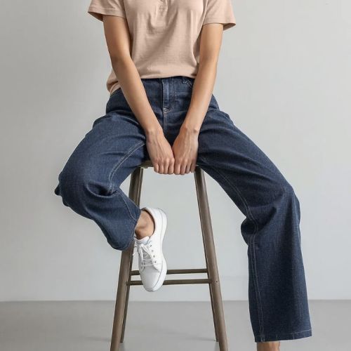 Women's Denim Regular Fit Jeans - Blue