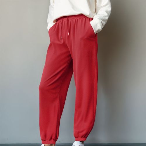 Women's French Terry Joggers - Red